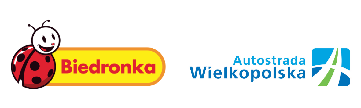 Logotyp Biedronki i Autostrady Wielkopolskiej